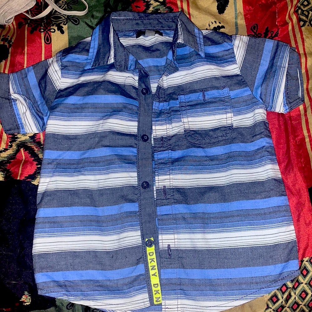 DKNY Short Sleeve Button-Down Shirt
